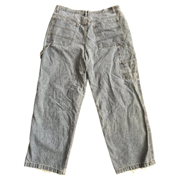 LA Blues Barrel Leg Carpenter Cotton Jeans - Picture 5 of 6